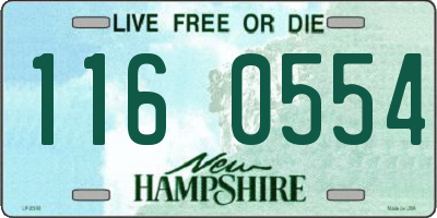 NH license plate 1160554