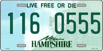 NH license plate 1160555