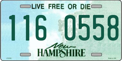 NH license plate 1160558