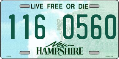 NH license plate 1160560