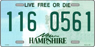 NH license plate 1160561
