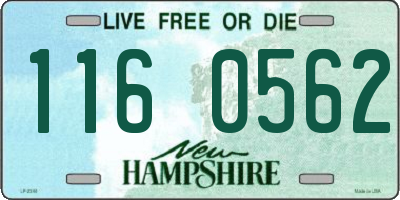 NH license plate 1160562