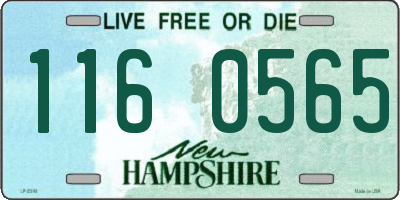 NH license plate 1160565