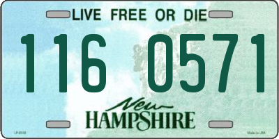 NH license plate 1160571