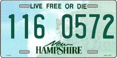 NH license plate 1160572