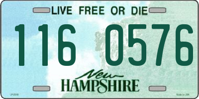 NH license plate 1160576