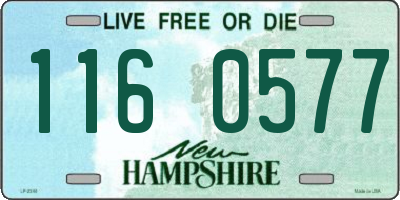 NH license plate 1160577