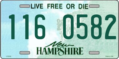 NH license plate 1160582