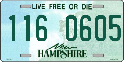 NH license plate 1160605