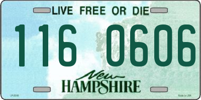 NH license plate 1160606