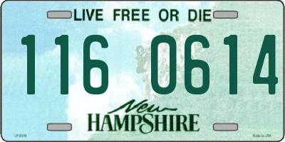 NH license plate 1160614