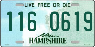 NH license plate 1160619