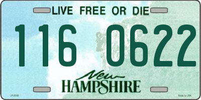 NH license plate 1160622