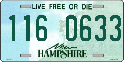 NH license plate 1160633