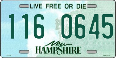 NH license plate 1160645