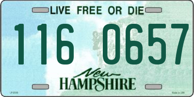 NH license plate 1160657