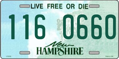 NH license plate 1160660