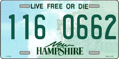 NH license plate 1160662