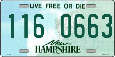 NH license plate 1160663