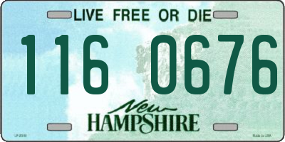 NH license plate 1160676
