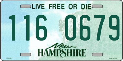 NH license plate 1160679