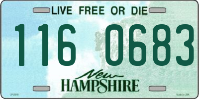 NH license plate 1160683