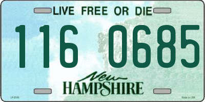 NH license plate 1160685