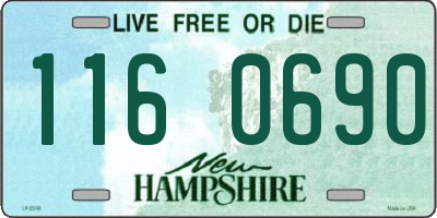 NH license plate 1160690