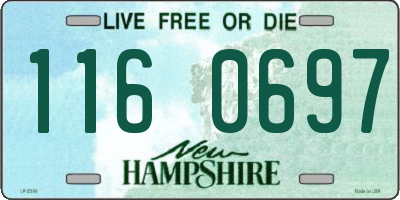NH license plate 1160697