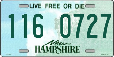 NH license plate 1160727