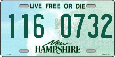 NH license plate 1160732