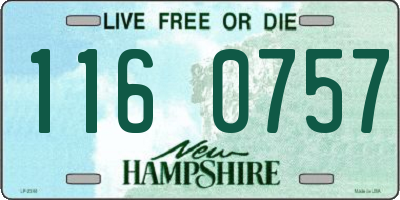 NH license plate 1160757