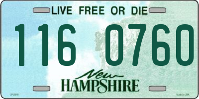 NH license plate 1160760