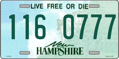 NH license plate 1160777