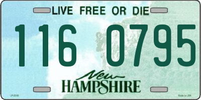 NH license plate 1160795