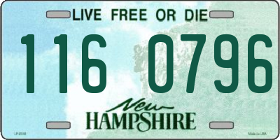 NH license plate 1160796