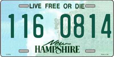 NH license plate 1160814