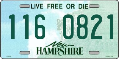NH license plate 1160821