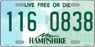 NH license plate 1160838