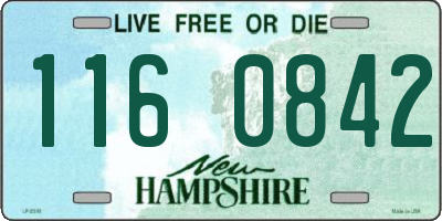 NH license plate 1160842