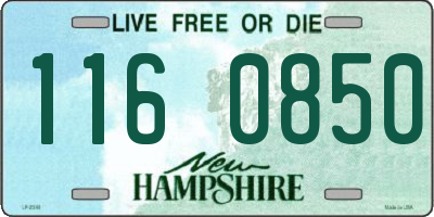 NH license plate 1160850