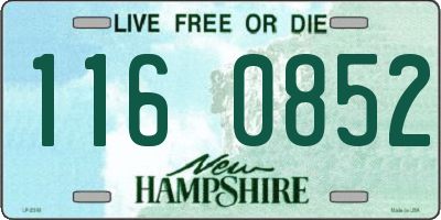 NH license plate 1160852