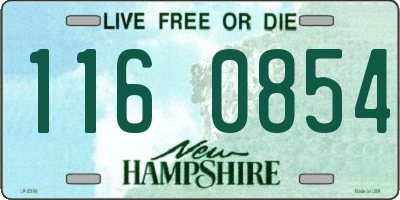NH license plate 1160854