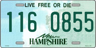 NH license plate 1160855