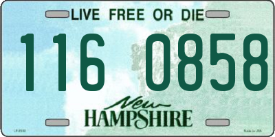 NH license plate 1160858