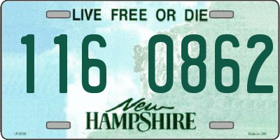 NH license plate 1160862
