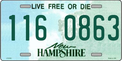 NH license plate 1160863