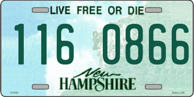 NH license plate 1160866