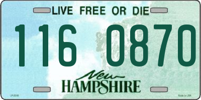 NH license plate 1160870