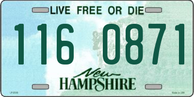 NH license plate 1160871